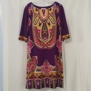 Beautiful Shift Dress Sz 12 by Sandra Darren